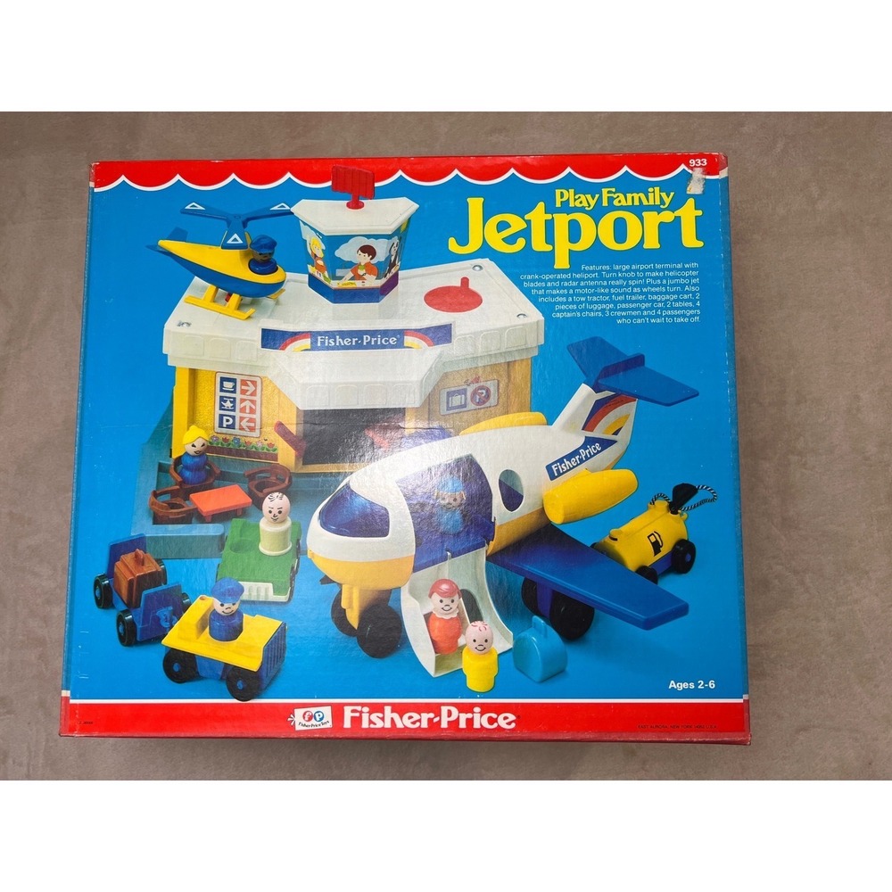 Fisher Price #933 Jetport VINTAGE NEW ORIGINAL FACTORY SEALED Little People